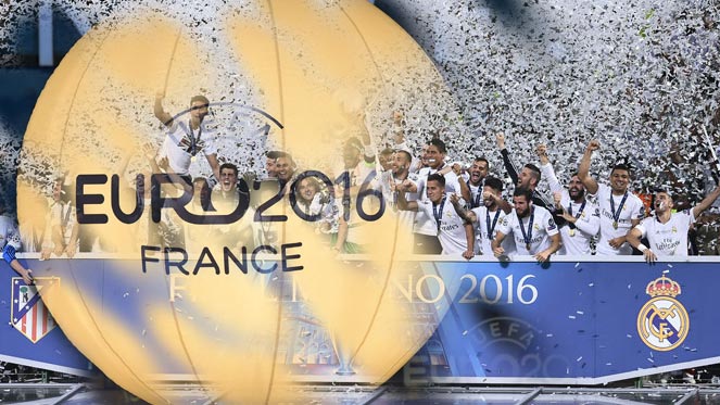 ข่าวบอล 9 นักเตะ เรอัล มาดริด ลุ้นเบิ้ลแชมป์ ยูโร 2016 หลังคว้า แชมเปี้ยนส์ ลีก
